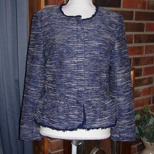 Joie Milligan Tweed Peplum Jacket M